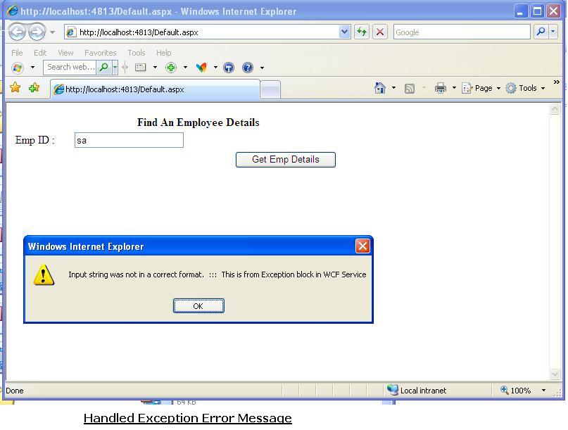 Using the Fault Contracts (SOAP Faults) in WCF Programming