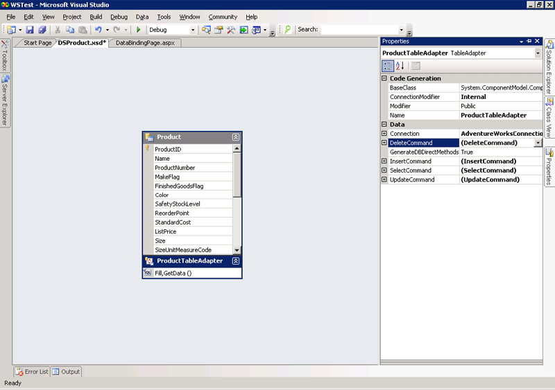 Databinding in 2.0 using GridView control