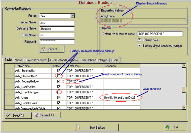 SQL Server backup utility using and SQLDMO