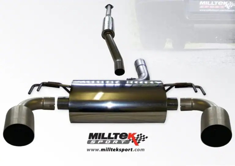 Milltek Evo X Turbo Back with High Flow Cat with Twin 127mm Tips C1R