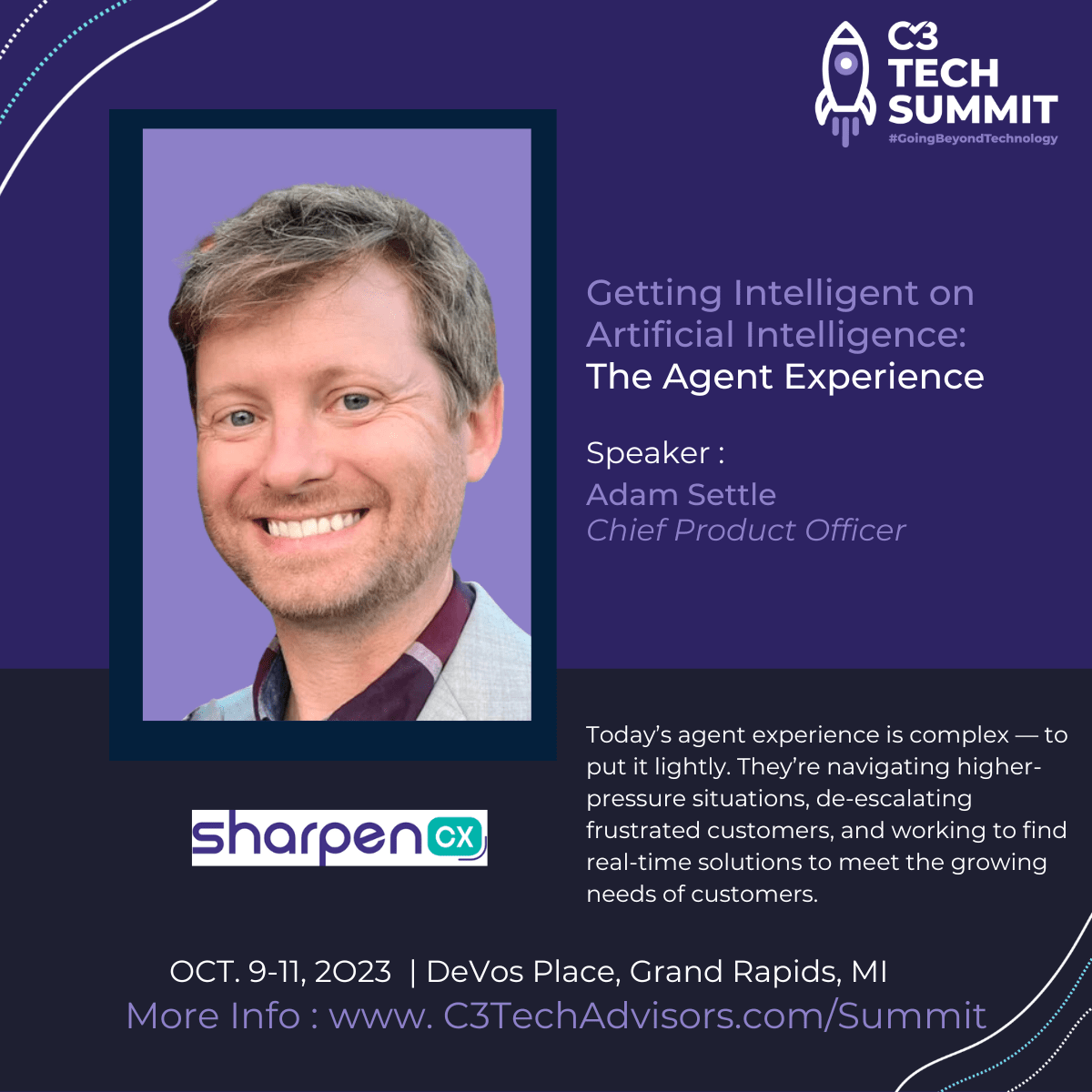 SharpenCX AI Agent Experience C3 Tech Summit