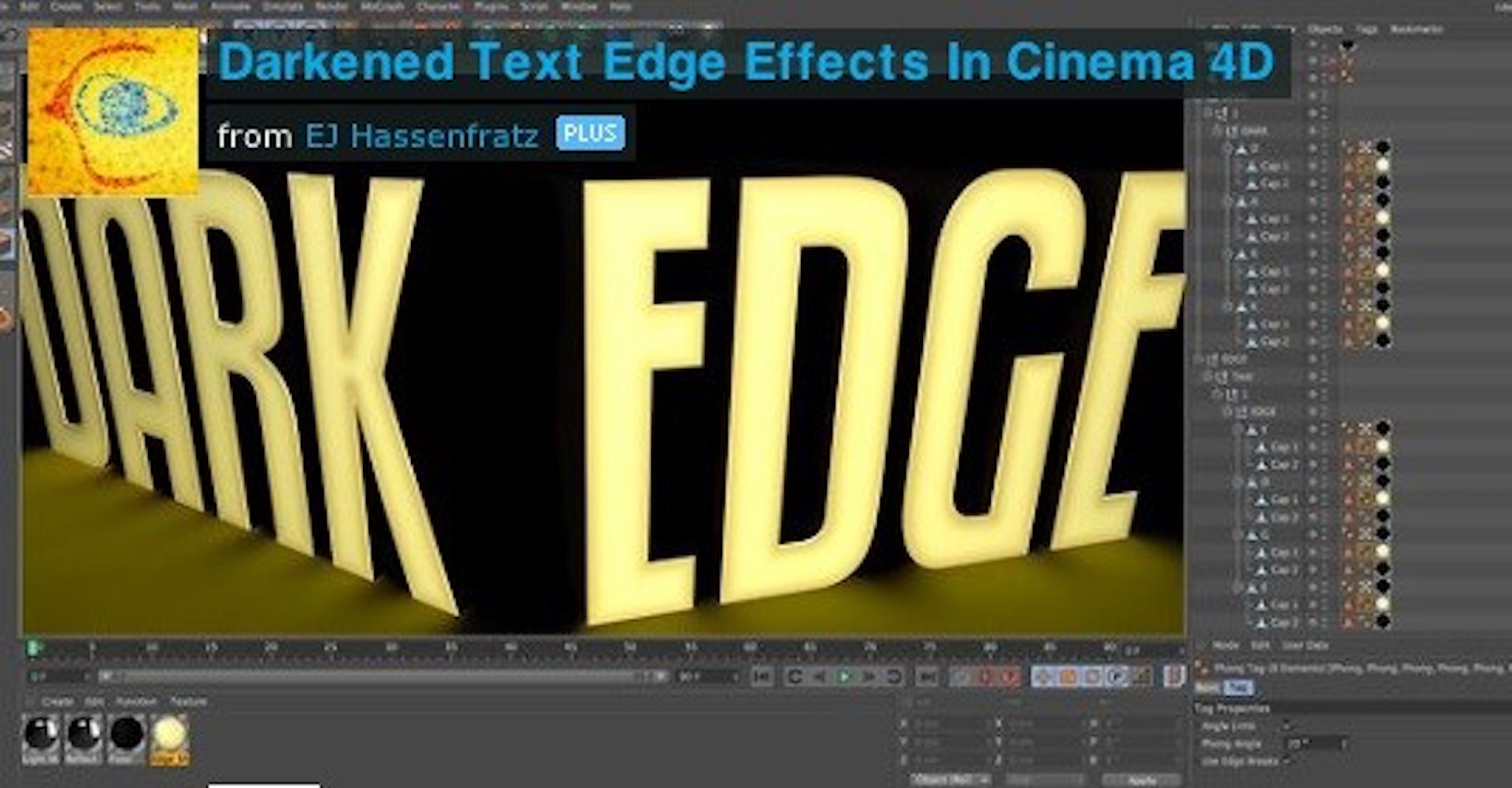 Darkened Text Edge Effects News Blog C4Dzone