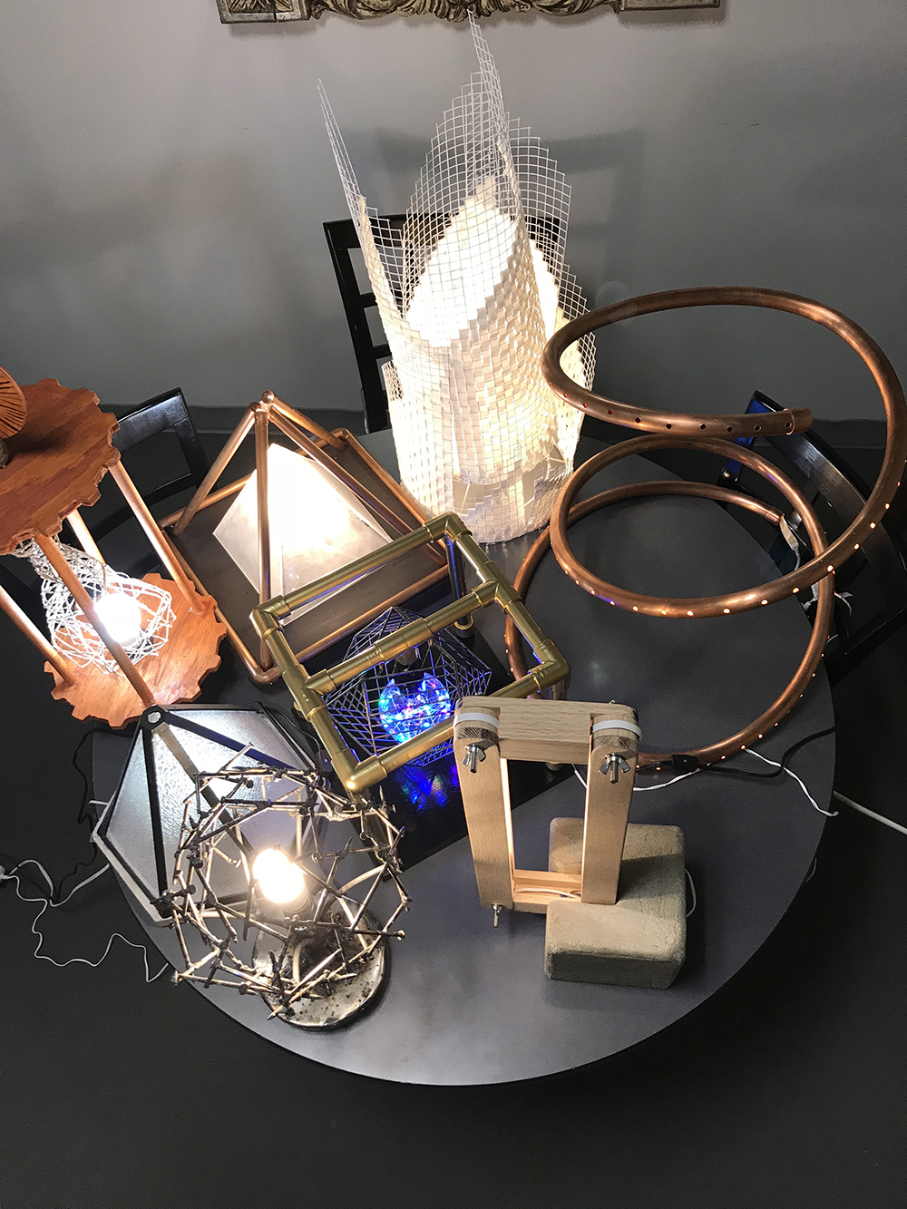 Interior design students participate in Curtis Stout Portable Lamp