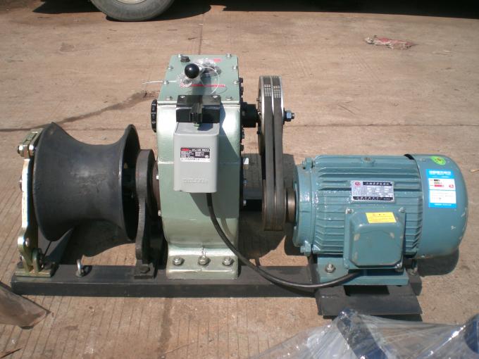 220V / 380V 5 Ton Electric Engine Powered Cable Capstan Winch For Pulling