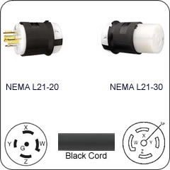 L21-20 Locking Cords | Cables.com