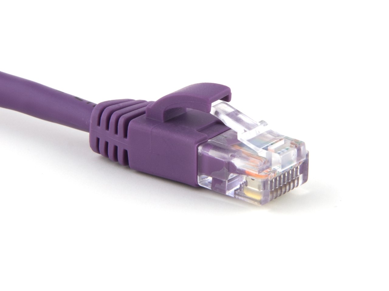 Purple Booted CAT5e Patch Cable 15 ft at Cables N More
