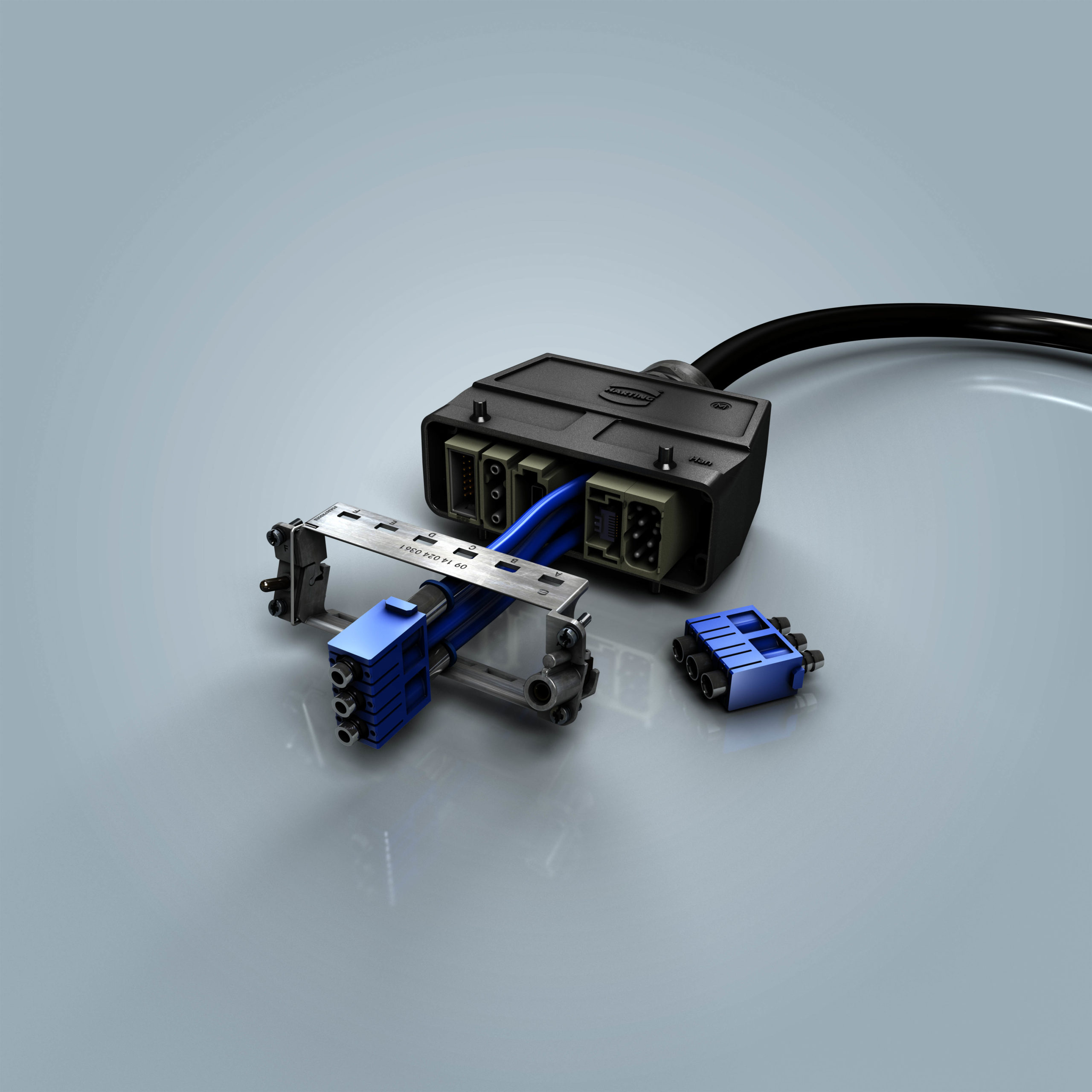 Modular connector interface enables compressed air delivery with