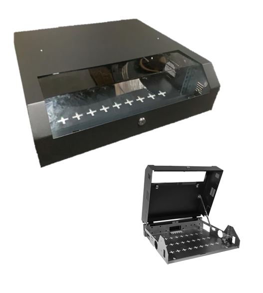 Vertical Wall Mount Secure Rack Soho Enclosure