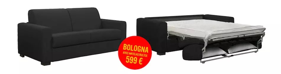 CA BRADE Canapés Convertibles rapido Literie matelas clic clac lit