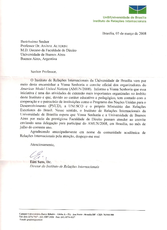 Modelo Carta Invitacion Estados Unidos Para Mi Madre