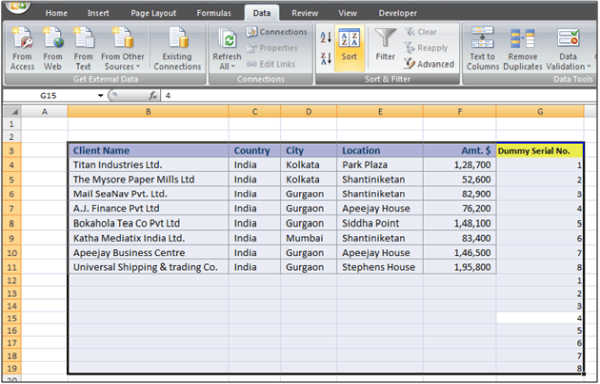 Excel MIS Reporting