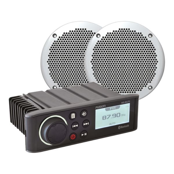 Fusion MSRA70 Bundle With EL602 Marine Speakers (0200029000)