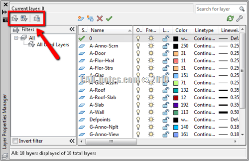 How To Show Objects On A Layer Acad 2023 Simplify Autocad Layer Manager List With Layer Filter | Cadnotes