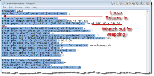 AutoCAD tip how to write command scripts and automate plotting CADnotes