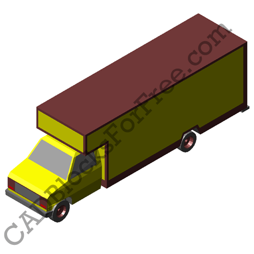 Removal Truck Free AutoCAD block in DWG