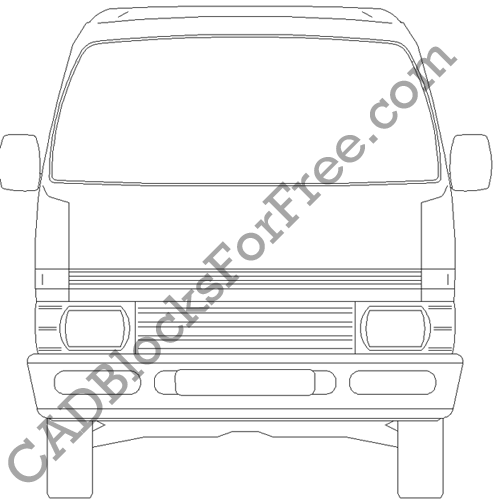 Bedford Midi Van CAD Blocks For Free