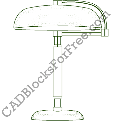 Table Lamp Free AutoCAD block in DWG
