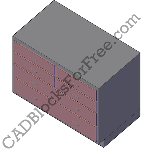Furniture Free AutoCAD block in DWG