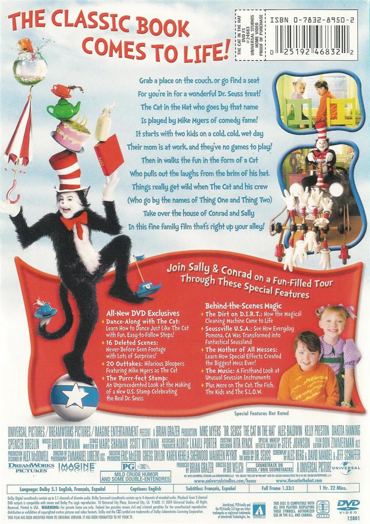 The Cat in the Hat Mike Myers DVD 25192468322 eBay