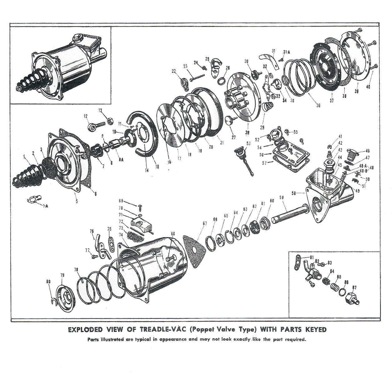 1956 Cadillac Bendix TreadleVac Brake Booster and Master Cylinder
