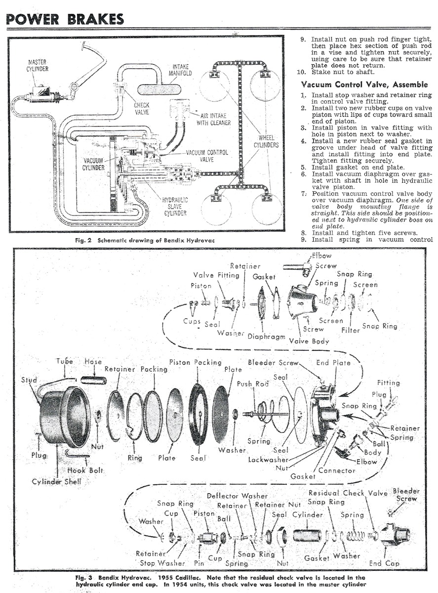1953 1954 1955 Cadillac Bendix HydroVac Brake Booster (WITH 5 1/4 Inch