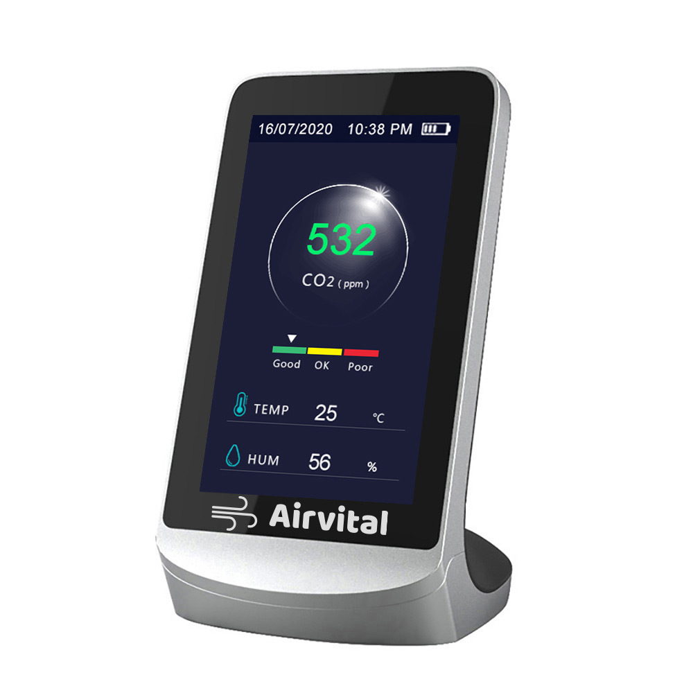 CO2meter met Temperatuur & Luchtvochtigheid CadeauXperts