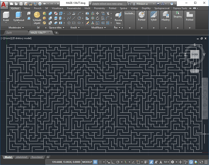 CAD Forum Maze generator for AutoCAD.