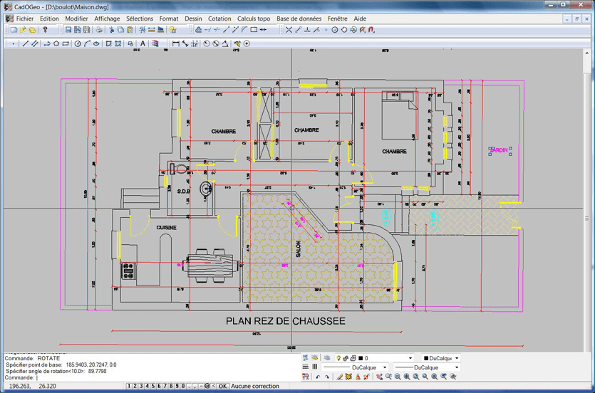 CadOGéo, logiciel gratuit de CAO compatible dwg, dxf et shp