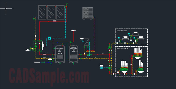 Solar Energy System Detail Drawings Free DWG »