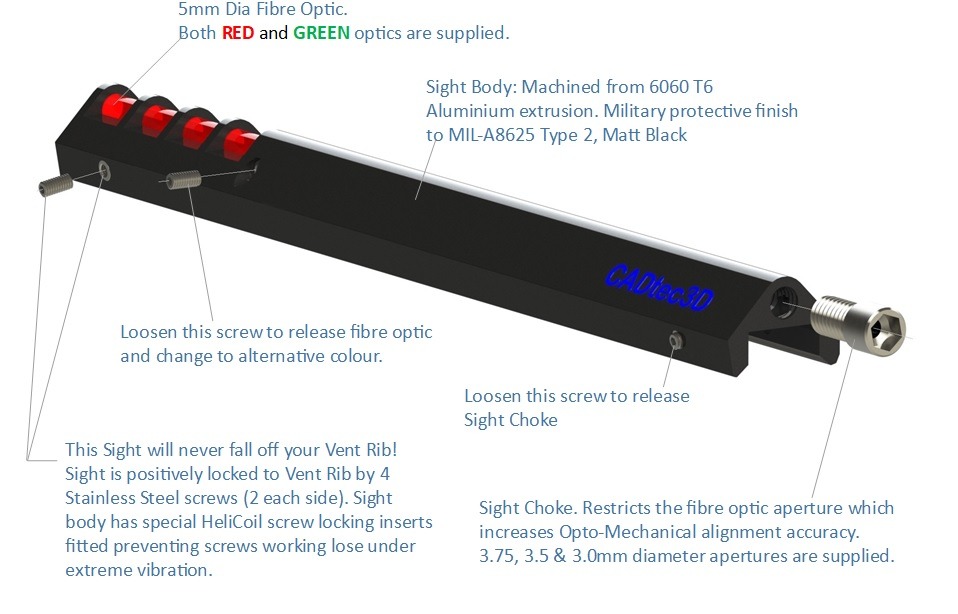 Shotgun Front Sights solves cross eye dominance and improve aim!