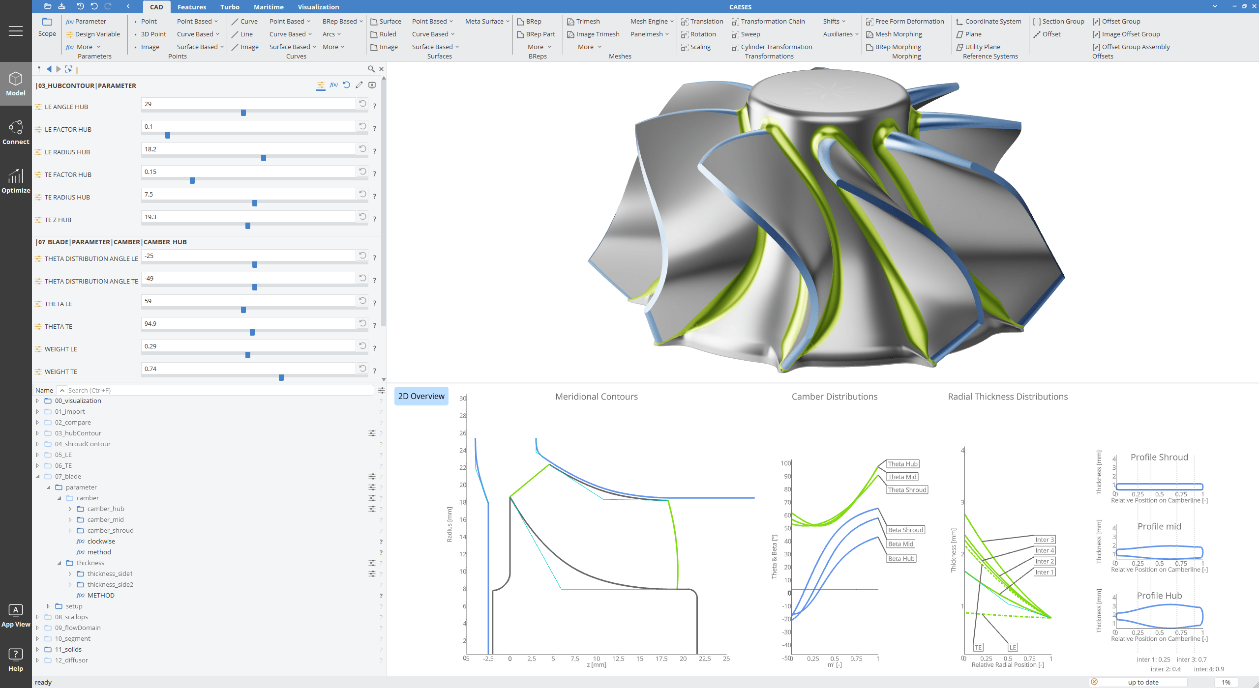 Blade Design with CAESES › CAESES