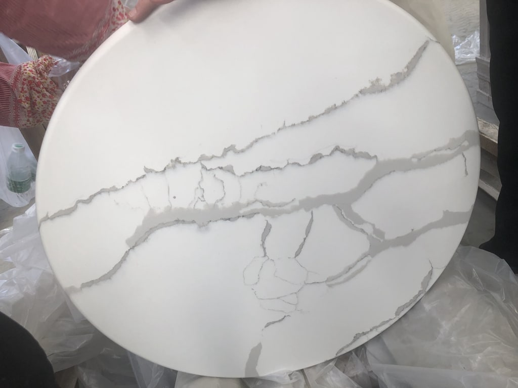 Bianco Calcutta Quartz Table Tops Table Tops Cafe Tables Inc