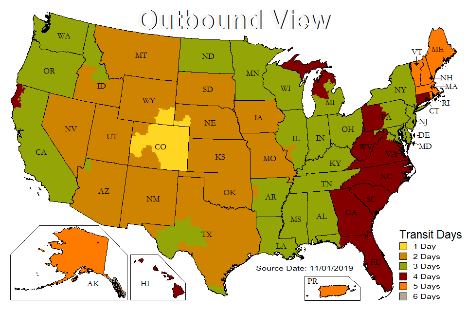 Ups Center Location Map