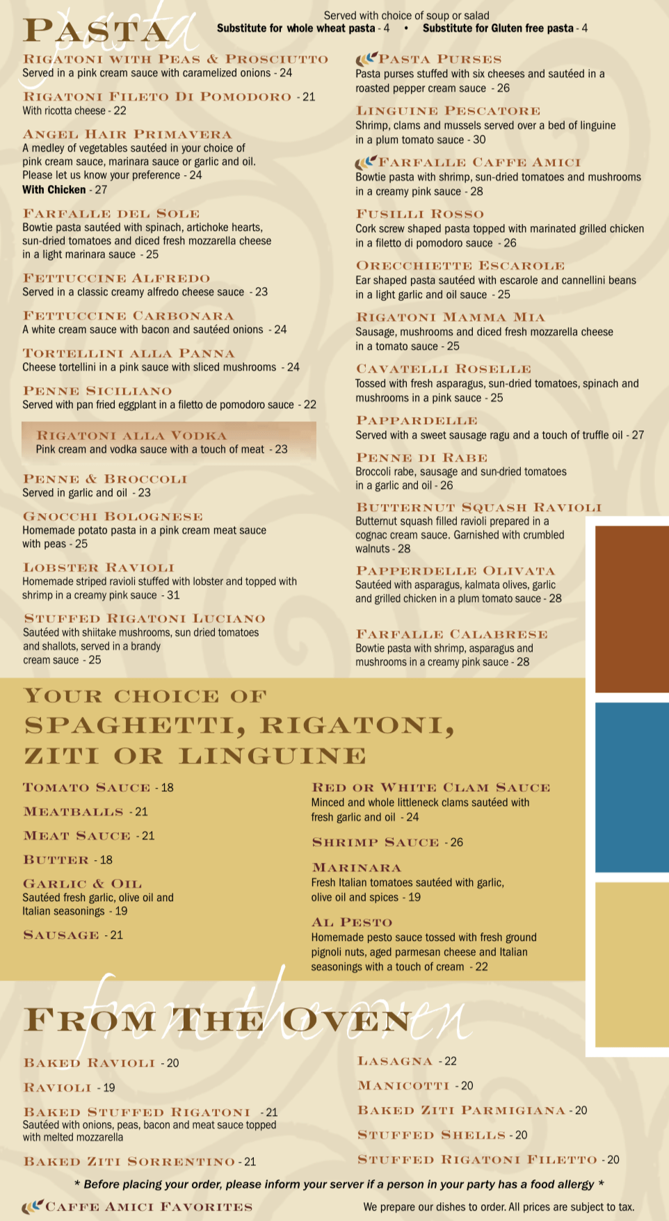 Dinner Caffe Amici Pizzeria & Ristorante Selden NY