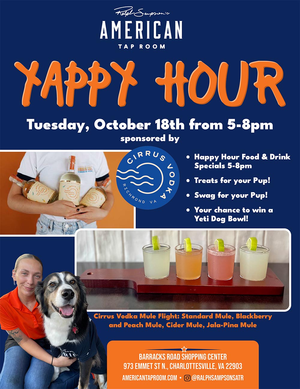 American Taproom Yappy Hour Companion Animal Fund