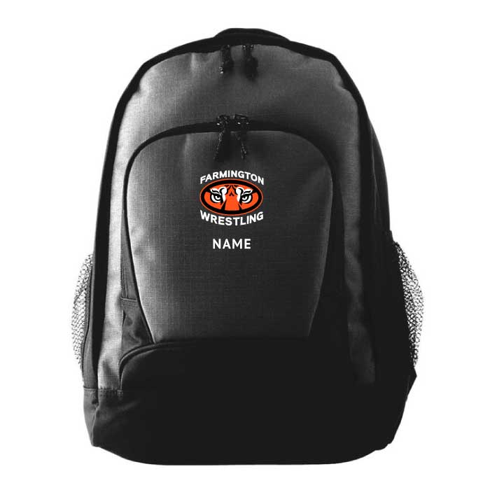 Farmington Wrestling Embroidered Backpack (1710) Custom Apparel Inc.