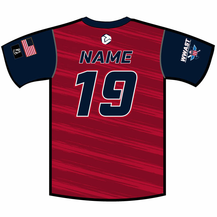 CA Warrior Tourney FullDye Cornhole Jersey Custom Apparel Inc.