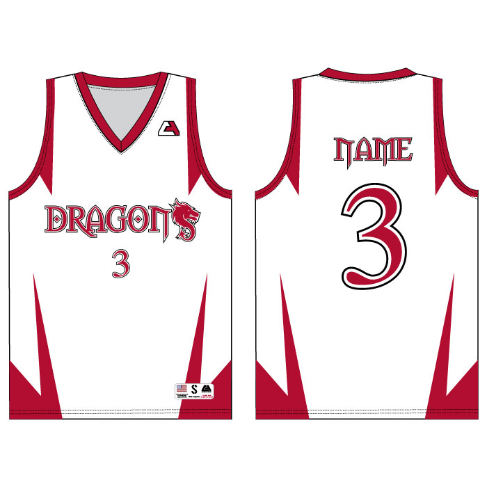 CA Gear FullDye "Dragons" Basketball Jersey Custom Apparel Inc.