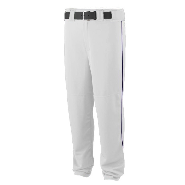 Foxfire White with Navy Piping Uniform Pants Custom Apparel Inc.