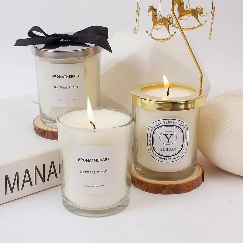 Luxurious and fragrant natural soy wax candle gift for women relieve