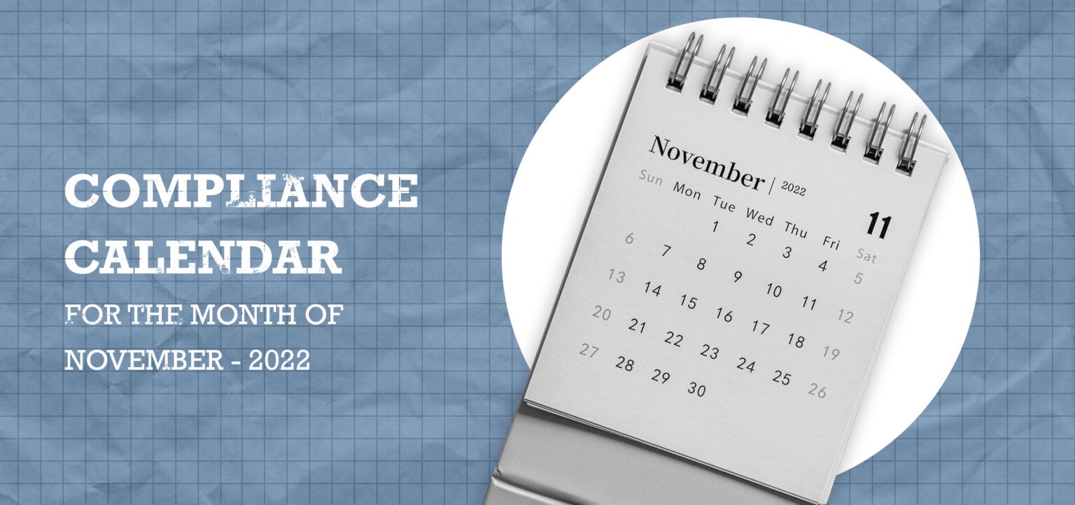 Tax and Statutory Compliance Calendar for Nov 2022 IFCCL