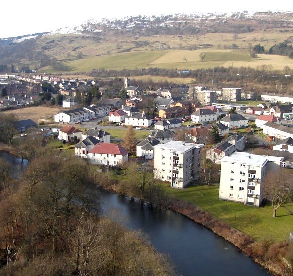 Photographs of views from the Erskine Bridge Kilpatrick Hills, Old