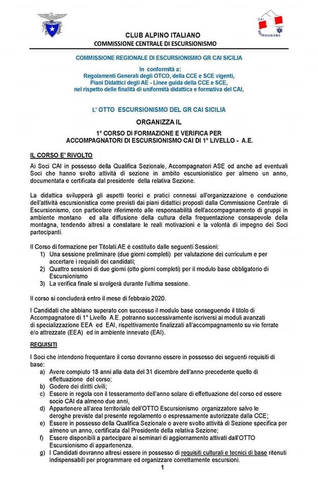 Caipedara.it - 1° Corso Di Formazione E Verifica Per Accompagnatori Di Escursionismo Cai Di 1° Livello - Ae 960_x_624_jpg