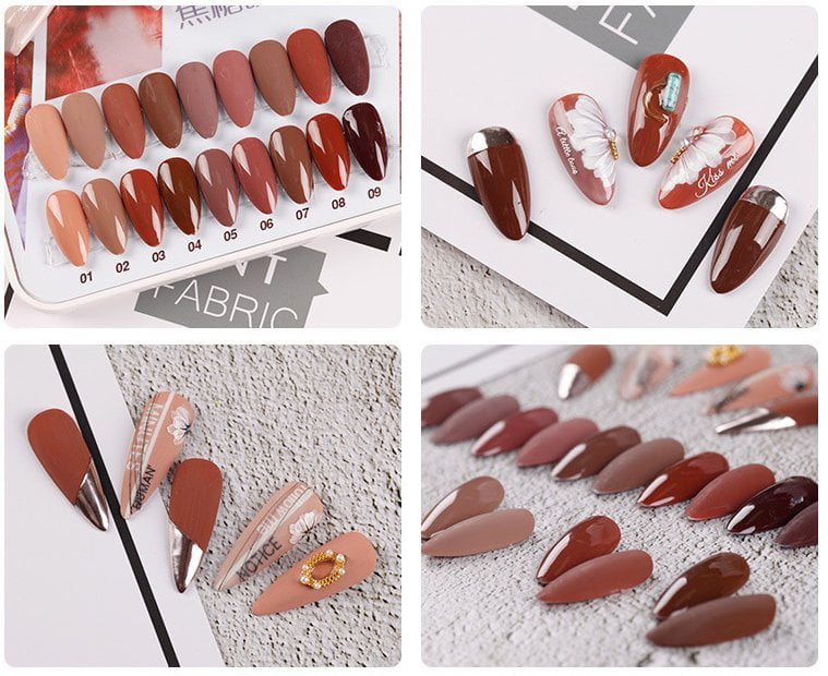 Caramel Color Nail Gel — Caisi UV Gel Nail Polish Beauty Cosmetic Factory