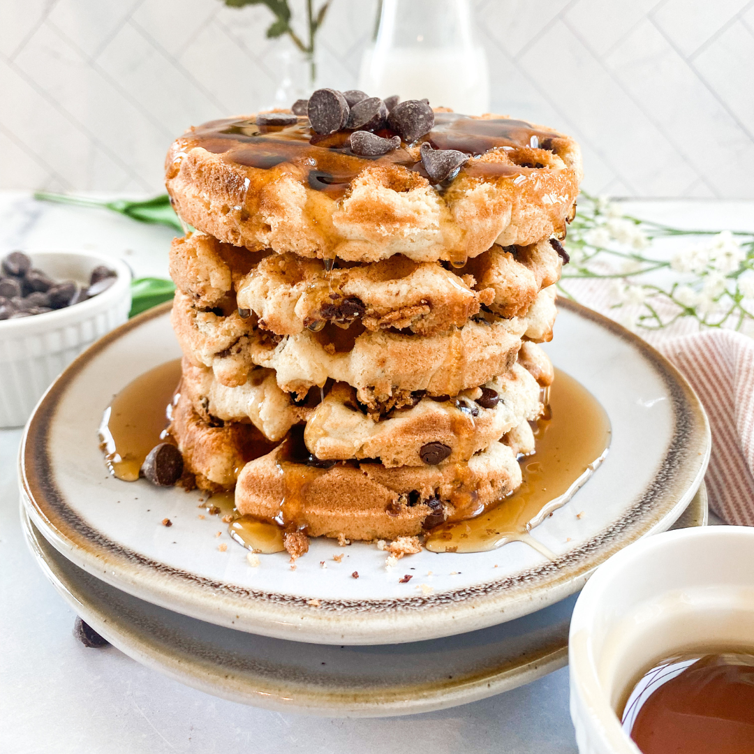 Chocolate Chip Cookie Waffles