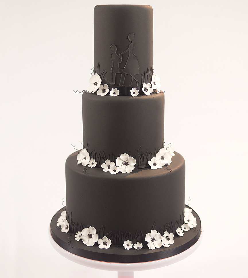Black Noir Wedding CakeFlix