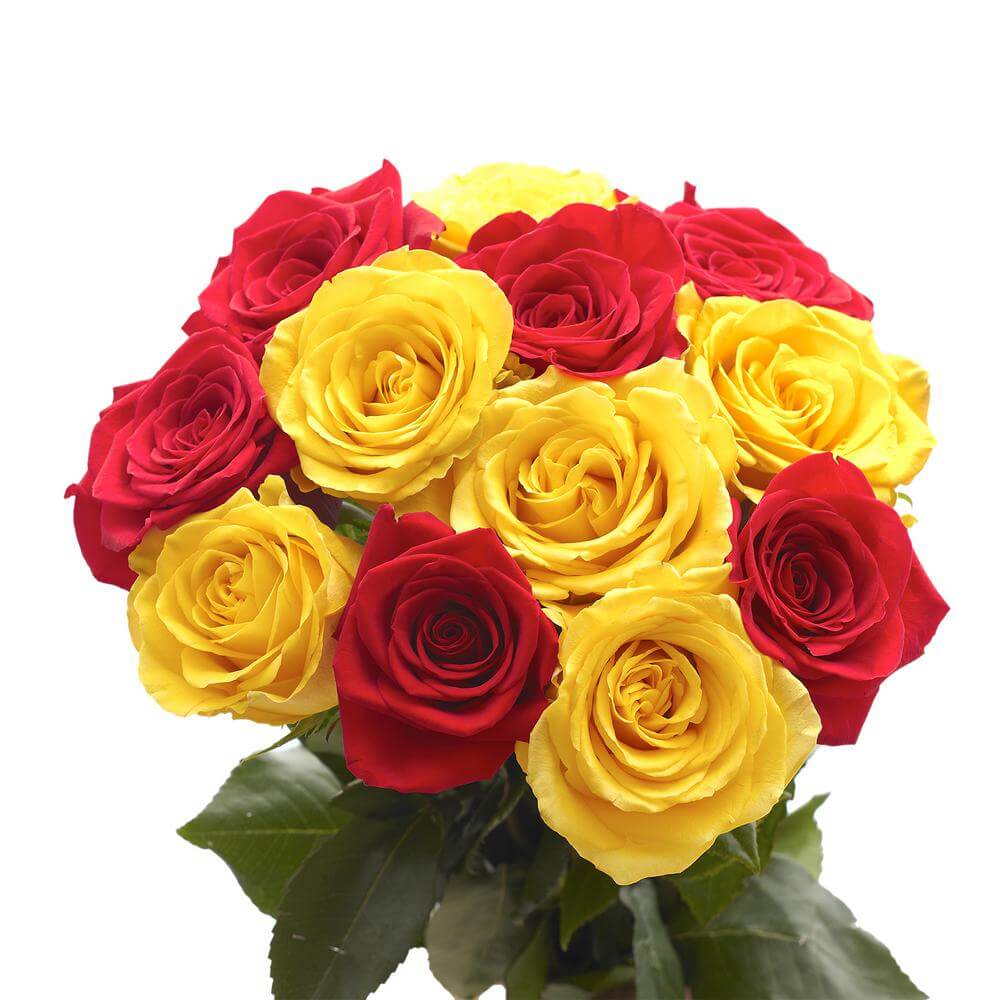 Online Flower delivery in India Online red and Yellowroses Delivery