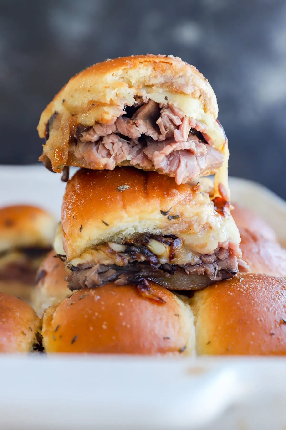 The Best Baked Roast Beef Sliders Cake 'n Knife
