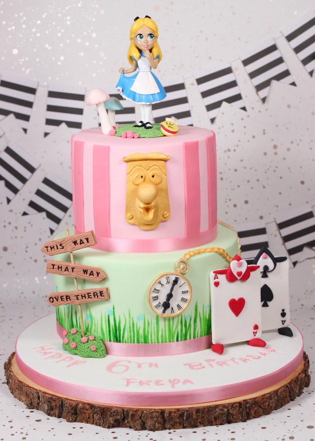 Alice in Wonderland Birthday Cake Cakey Goodness