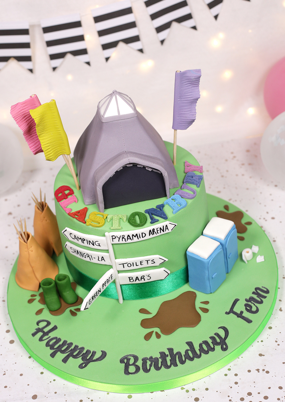 Glastonbury Festival Cake Cakey Goodness